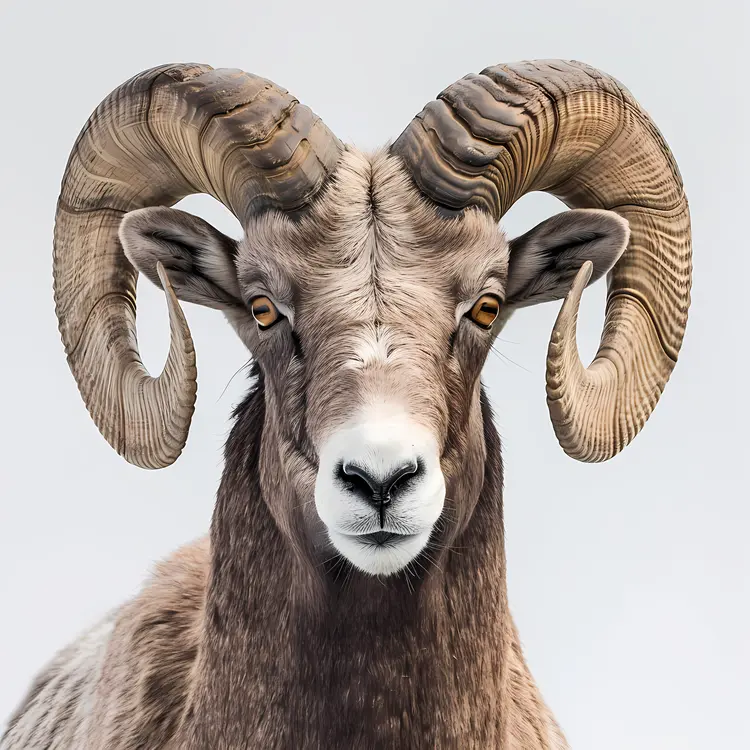 Ram with Majestic Horns