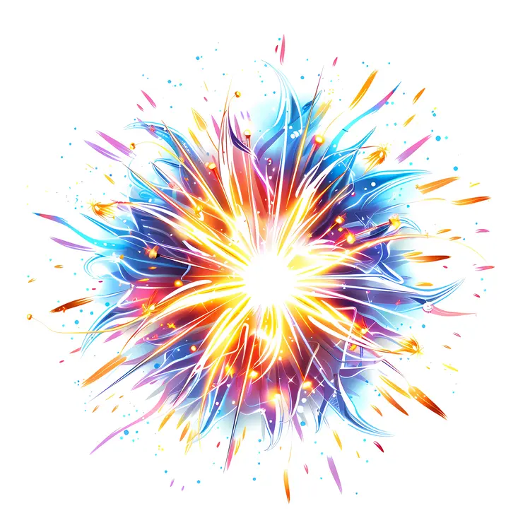Bright Firework Illustration