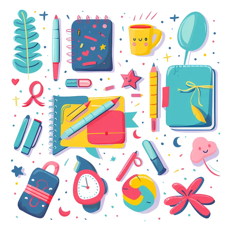 Adorable Stationery and Notebook Doodles