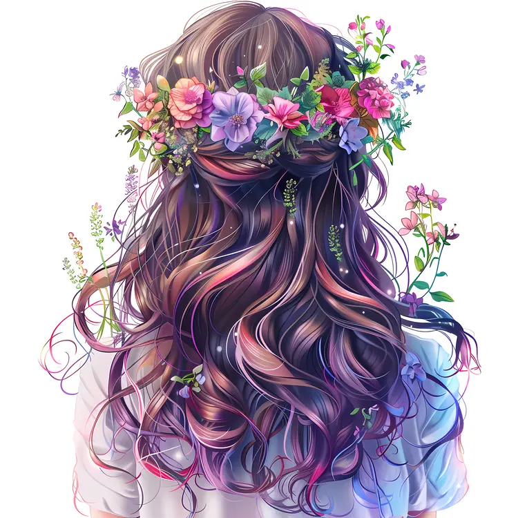 Floral Hair Decoration Design