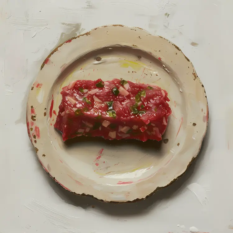 Tuna Tartare on Plate