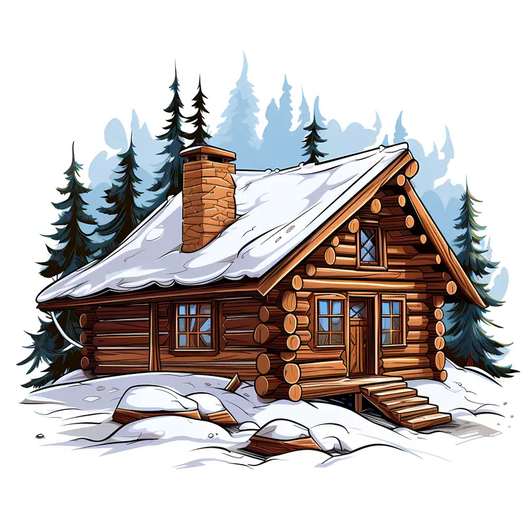 Rustic Winter Cabin