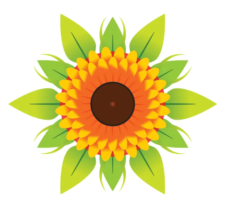 Vibrant Sunflower Illustration