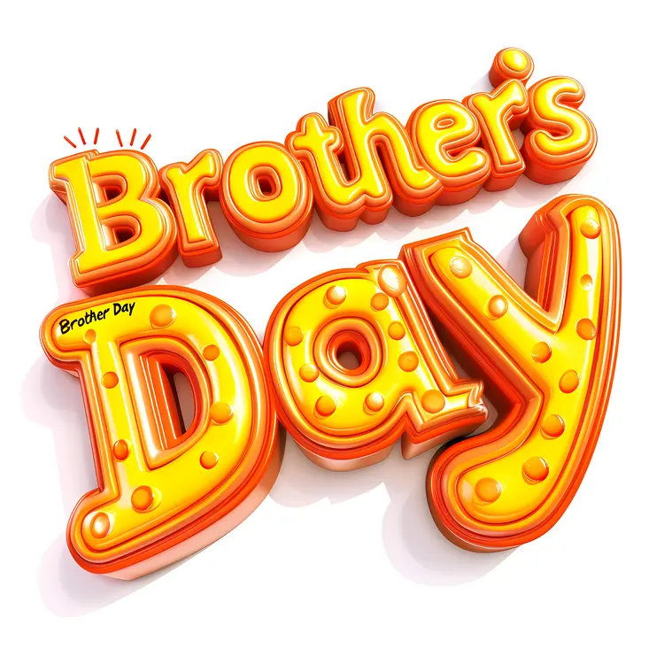 Brother's Day Festive Text