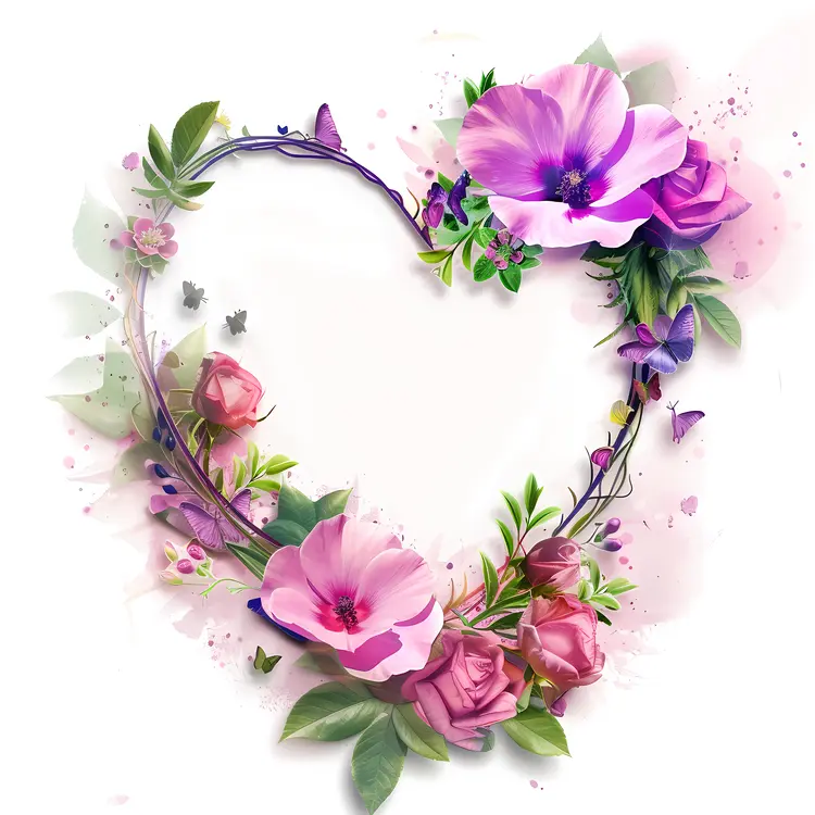 Beautiful Floral Heart Decoration