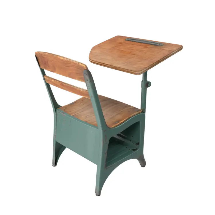Vintage Wooden School Desk