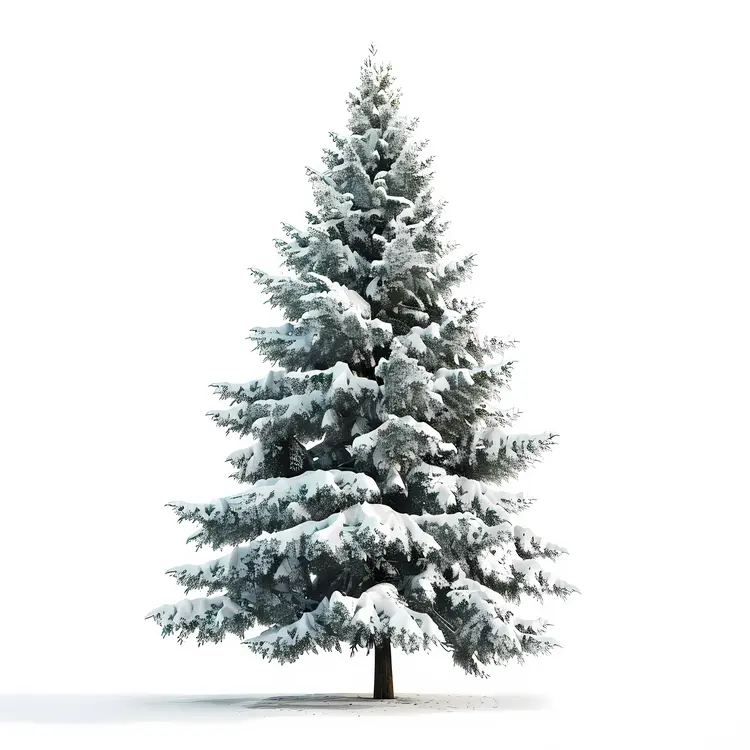 Snow-covered Pine Tree