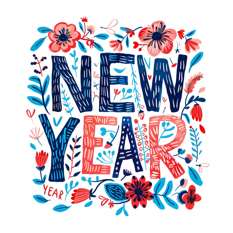 Floral New Year Celebration