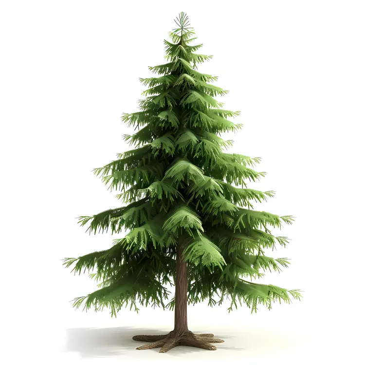 Green Evergreen Tree