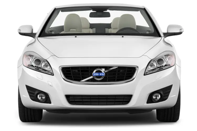 White Volvo Convertible Car
