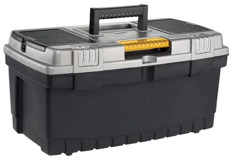 Black and Silver Toolbox for DIY Enthusiasts