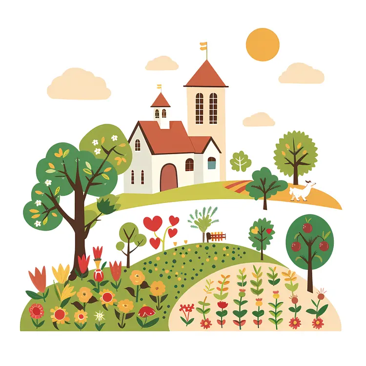 Cute House in Nature