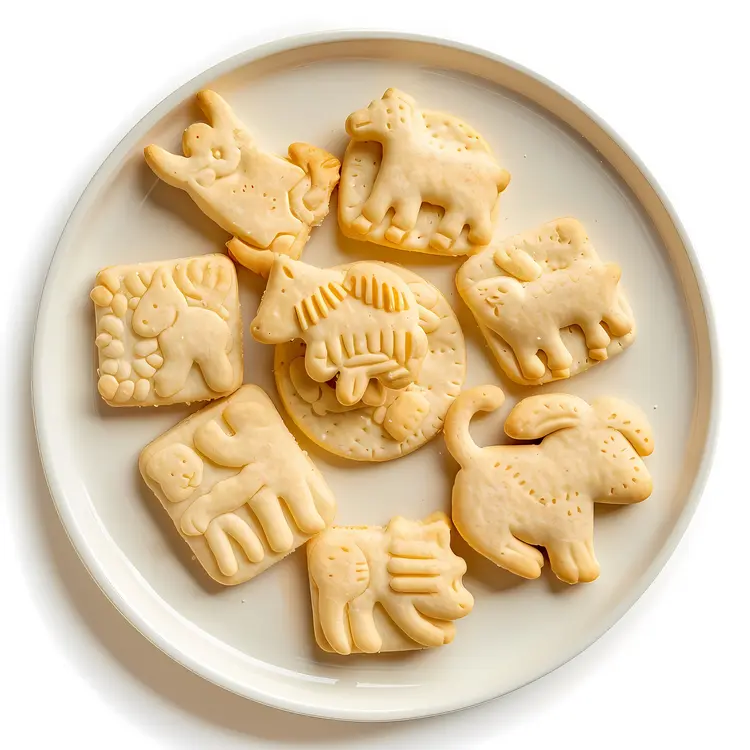 Animal Shaped Cookies on a Plate