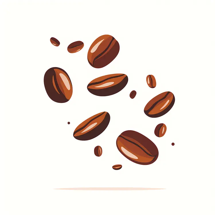 Brown Roasted Coffee Beans