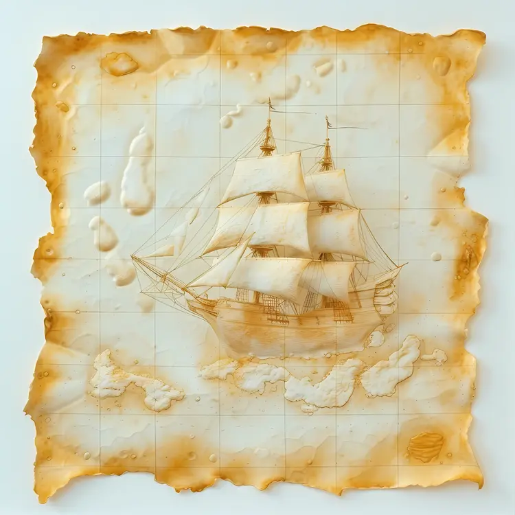 Ship Illustration Map