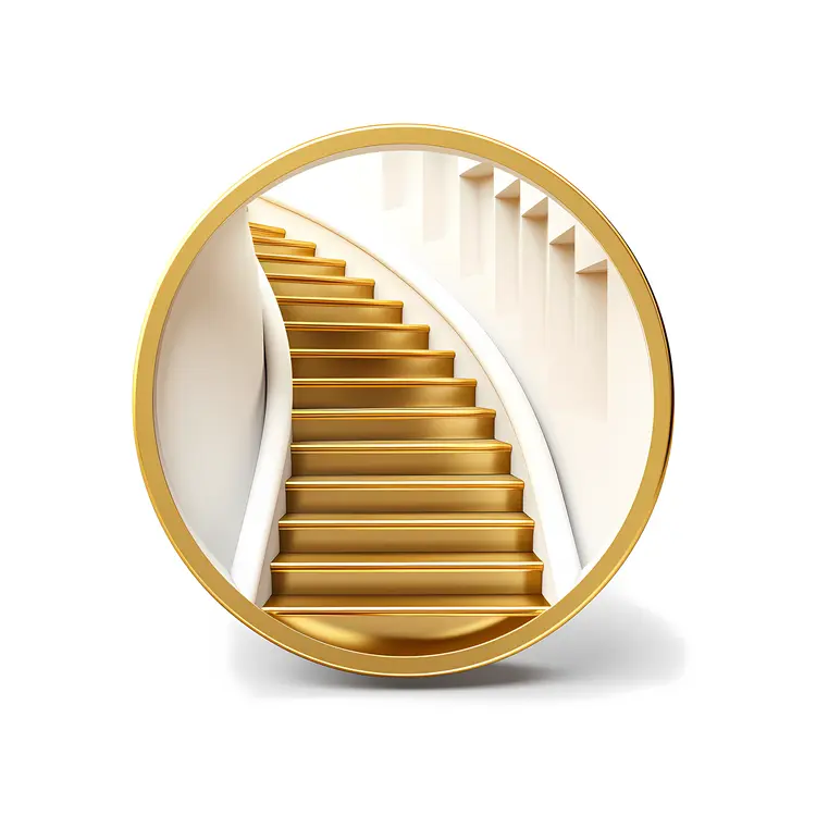 Circular Golden Spiral Staircase