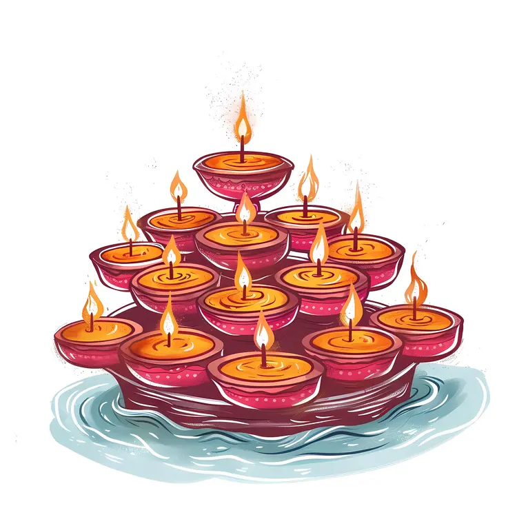 Diya Lamps for Dussehra Celebration