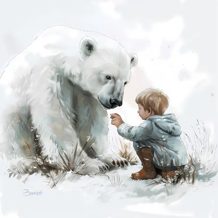 Child with Polar Bear