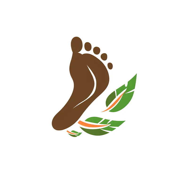 Eco-Friendly Footprint Symbol