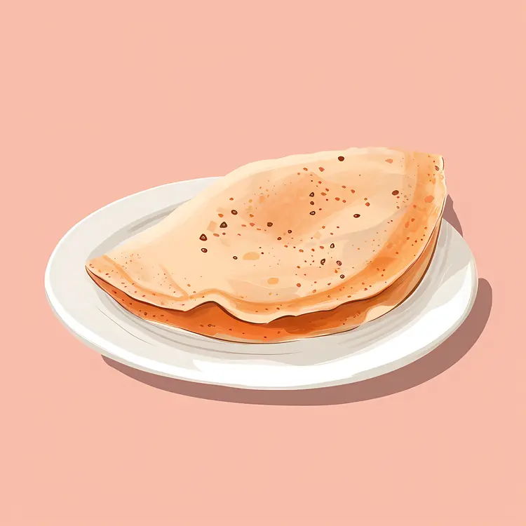 Crispy Dosa on Plate