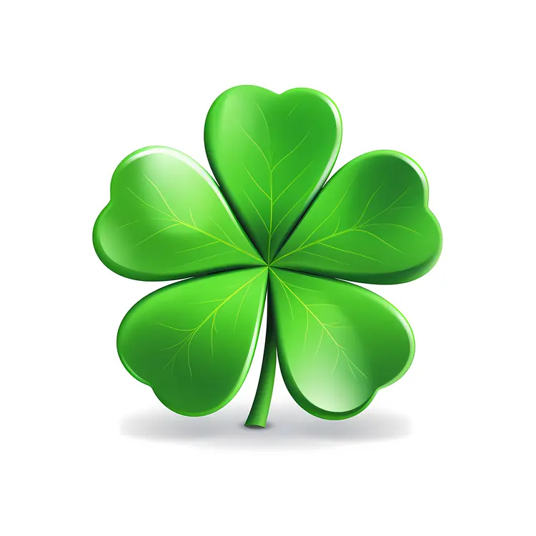 Green Four-Leaf Clover for St. Patrick's Day