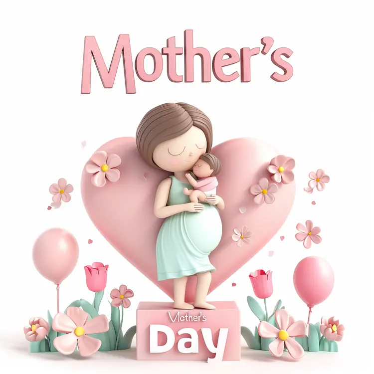 Mother's Day Floral Illustration
