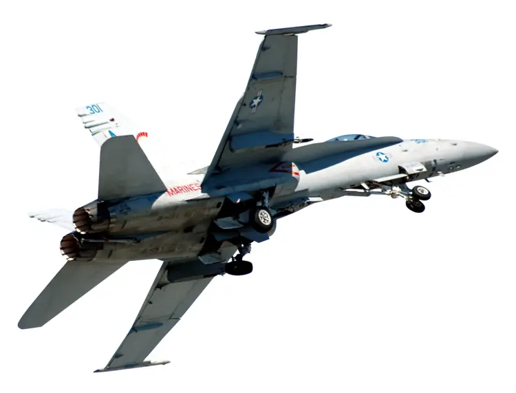 Military Fighter Jet in Flight