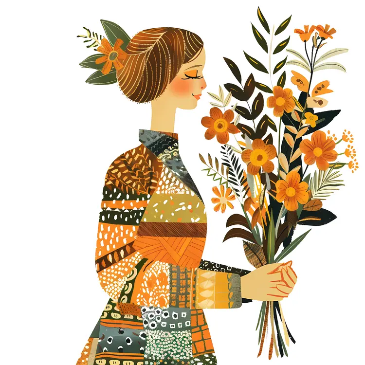 Person Holding Colorful Flower Bouquet