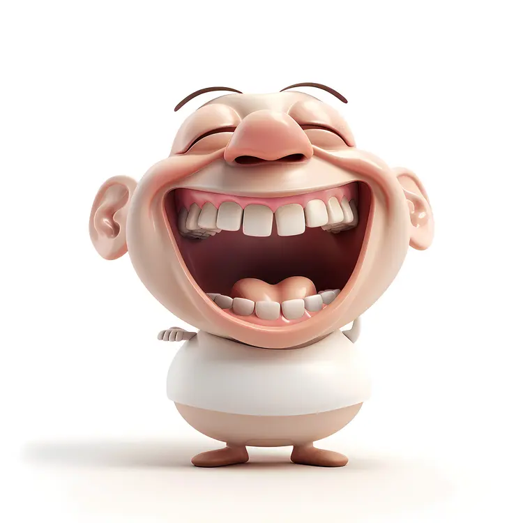 Laughing Cartoon Character