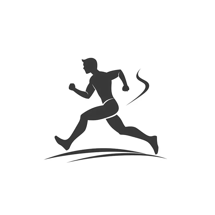 Running Silhouette in Motion