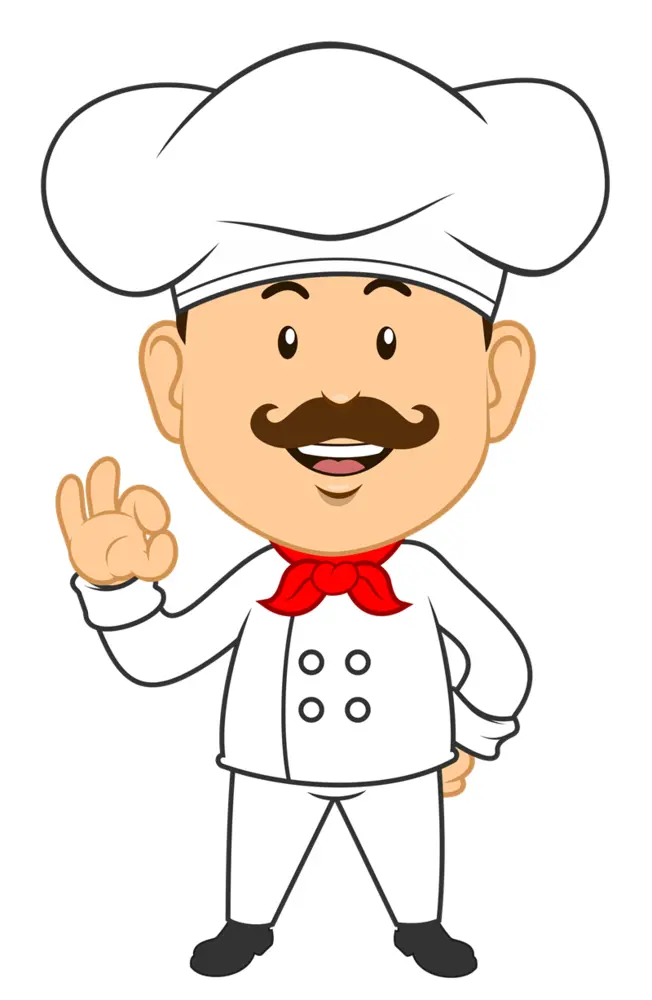 Cartoon Chef Making an OK Gesture