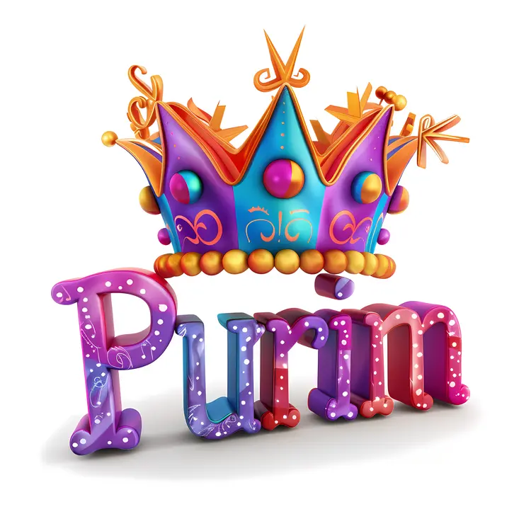 Purim Festival Colorful Crown