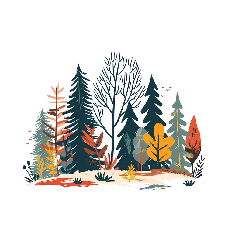 Colorful Autumn Forest