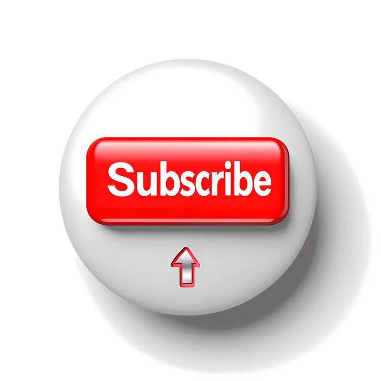 Red Subscribe Button with Arrow
