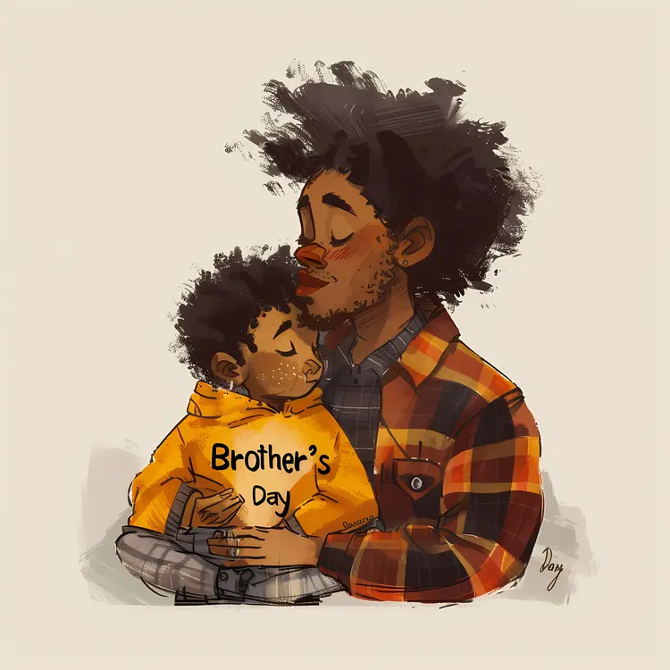 Father and Son on Brother's Day
