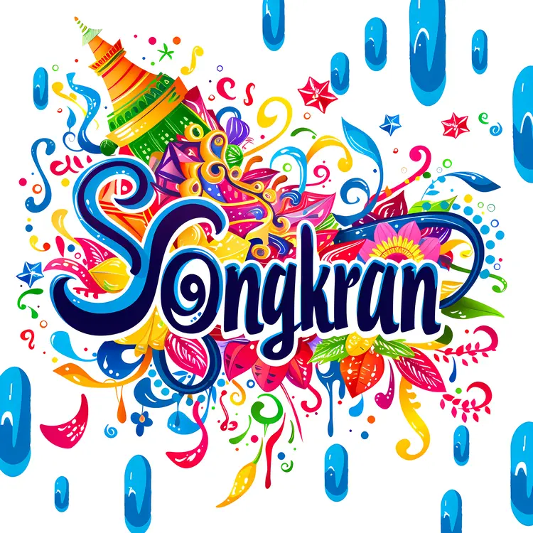 Colorful Songkran Festival