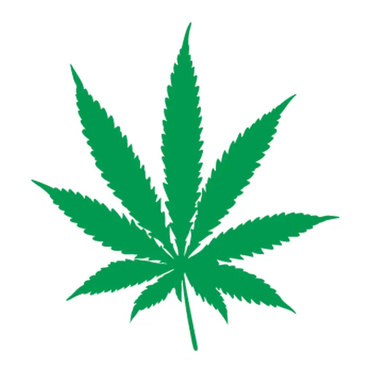 Green Cannabis Leaf