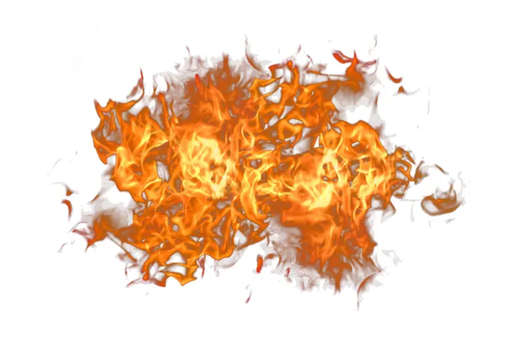 Intense Fire Flames