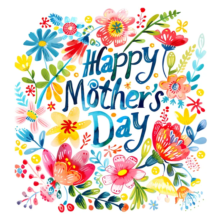 Happy Mother's Day Floral Greeting