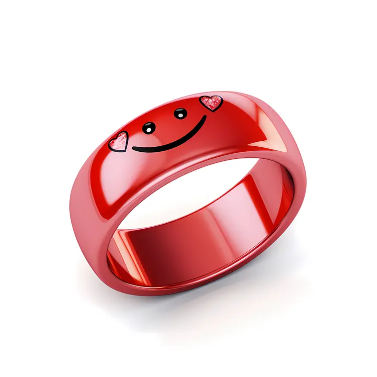 Cute Red Heart Ring