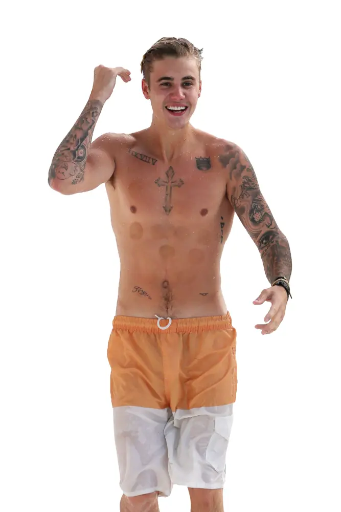 Person in Swimwear with Tattoos