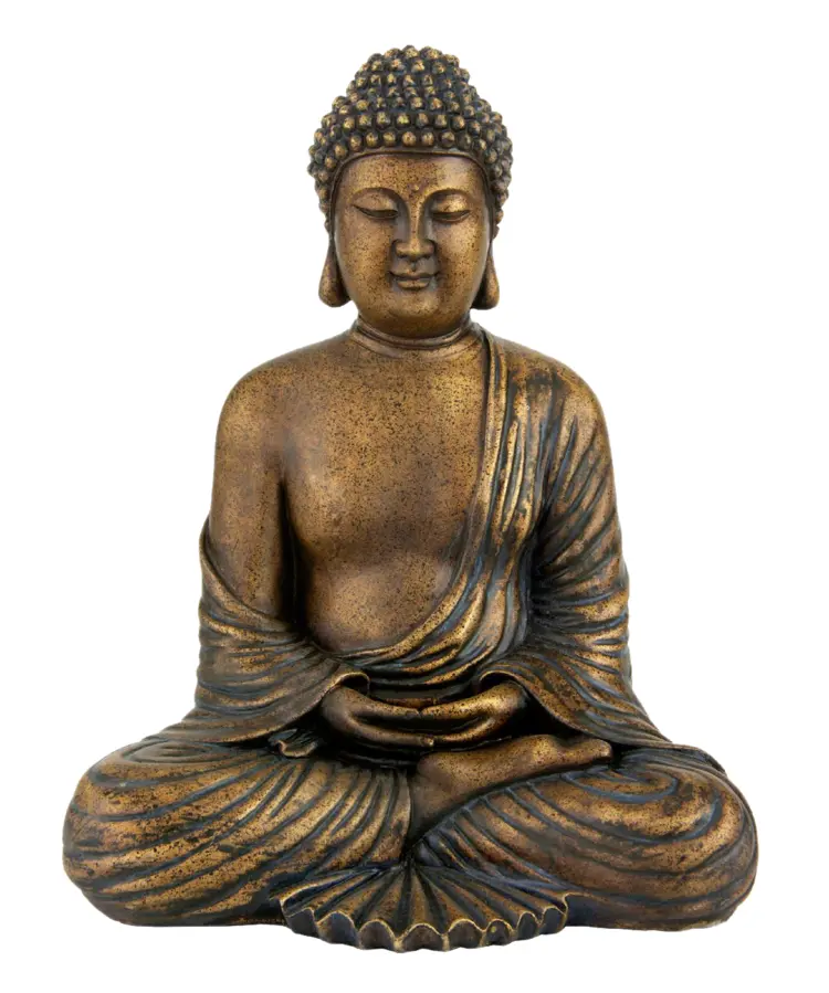 Bronze Buddha Statue in Meditation Pose