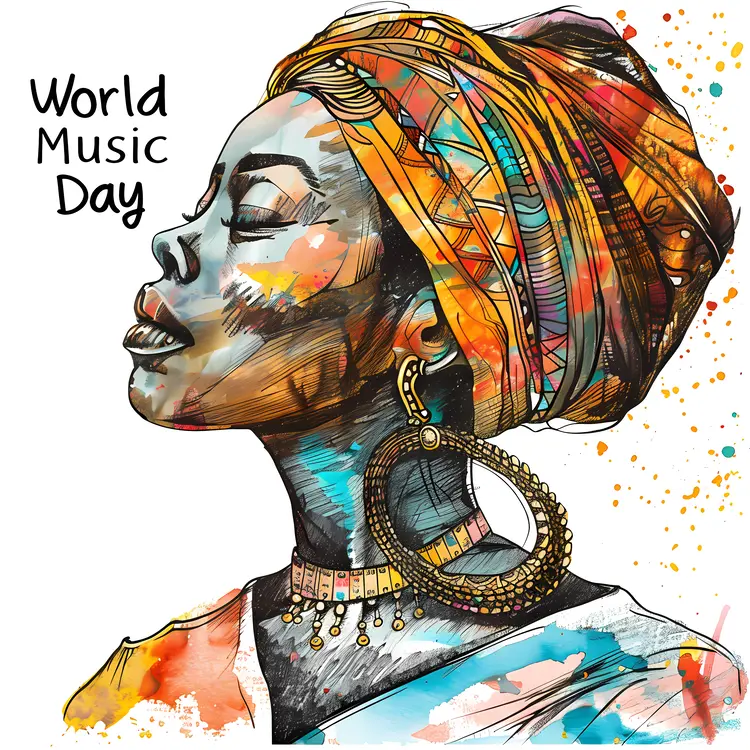 Artistic World Music Day Portrait