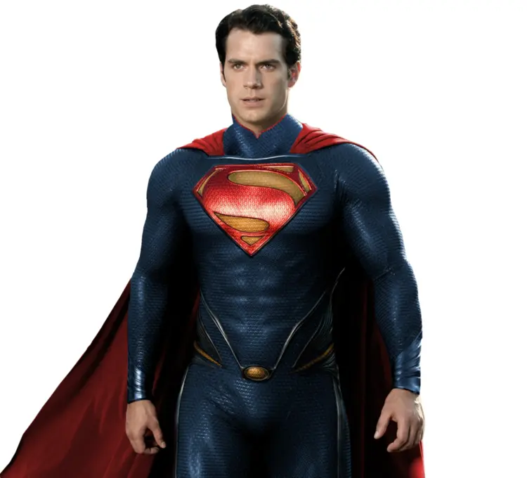 Superman in Blue Suit with Red Cape