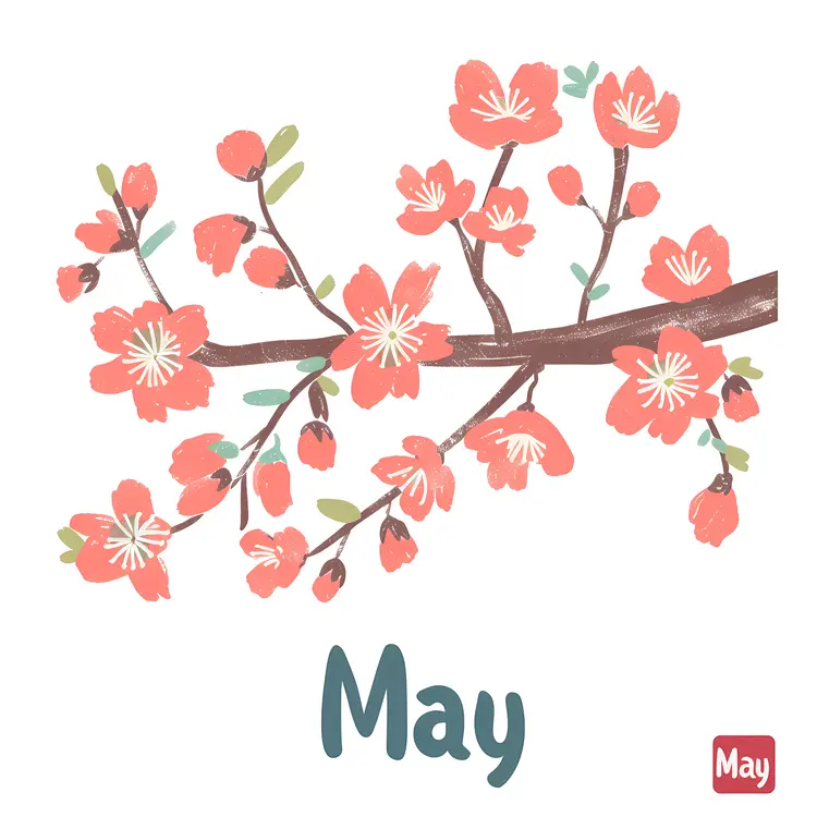 May with Cherry Blossoms