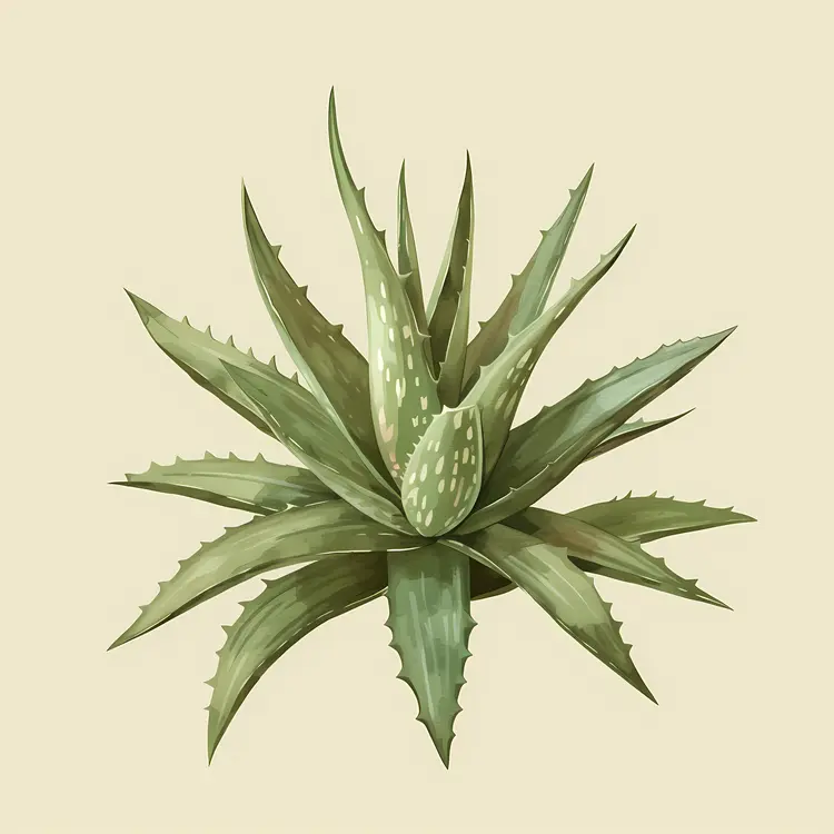 Aloe Vera Plant Illustration