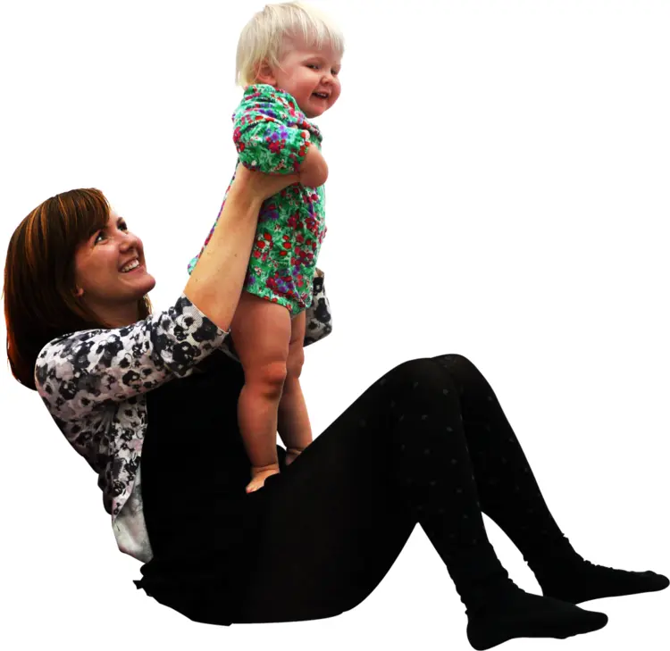 Woman Playing with Child