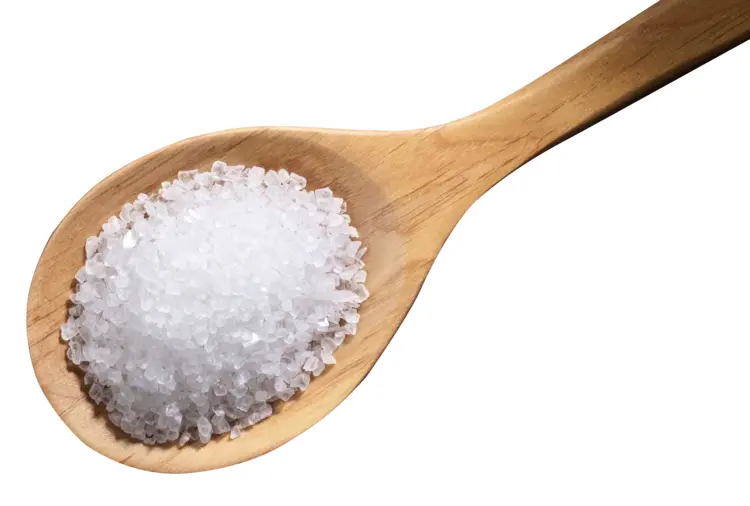 Salt in Wooden Spoon