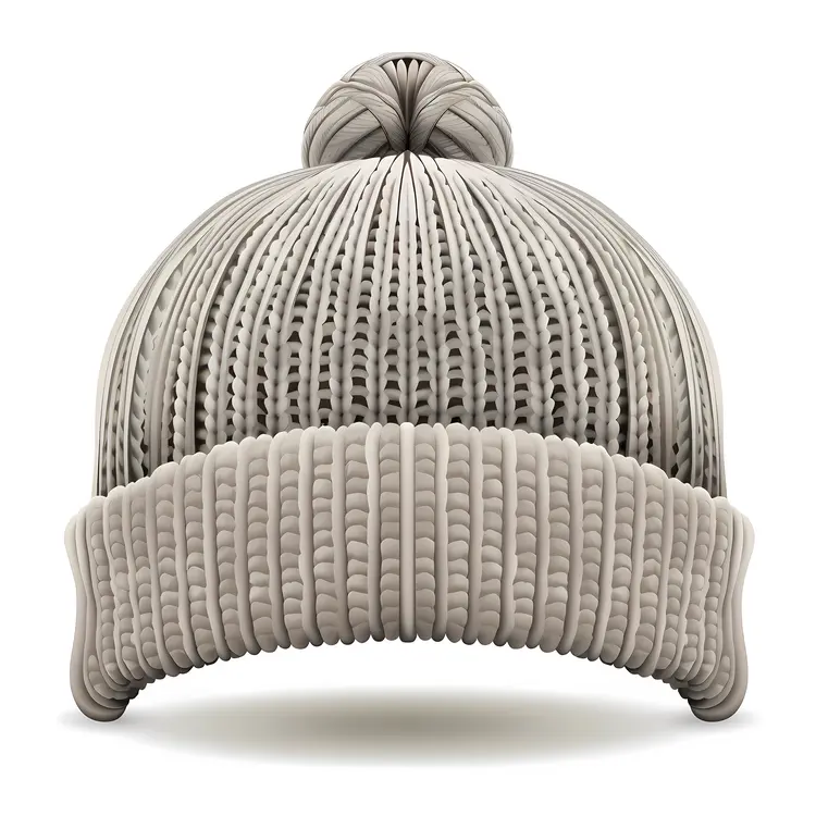 Gray Beanie Illustration