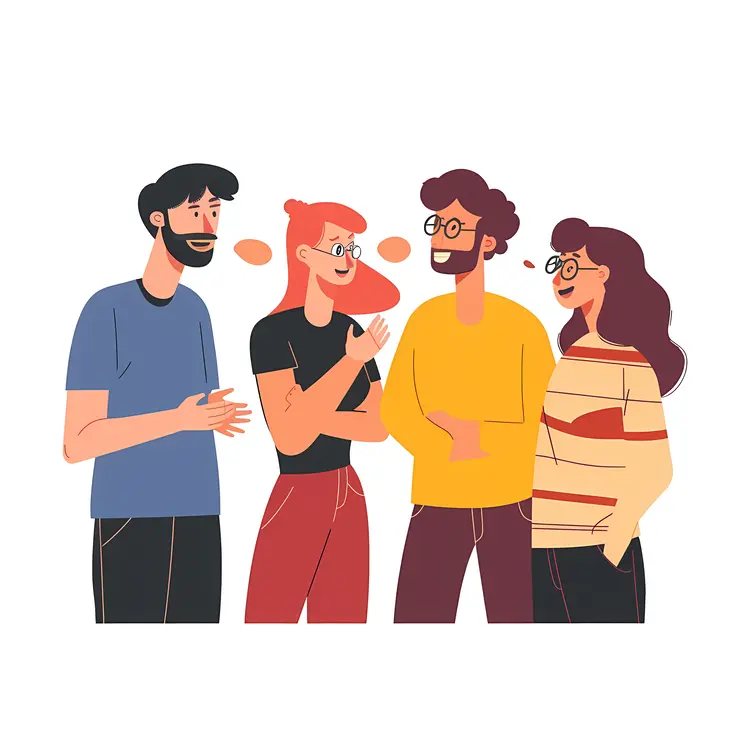 Group of Friends Talking